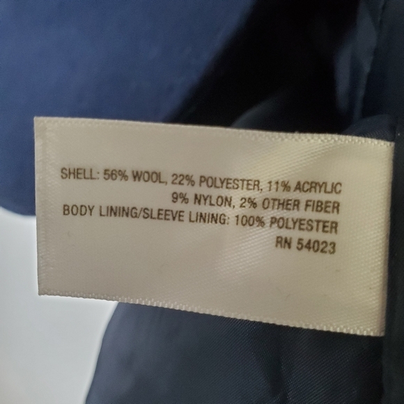 Old Navy Women's Blue Wool Blend Jacket Short Coat Size XXL - Picture 7 of 13